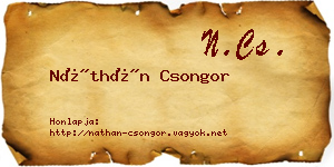 Náthán Csongor névjegykártya